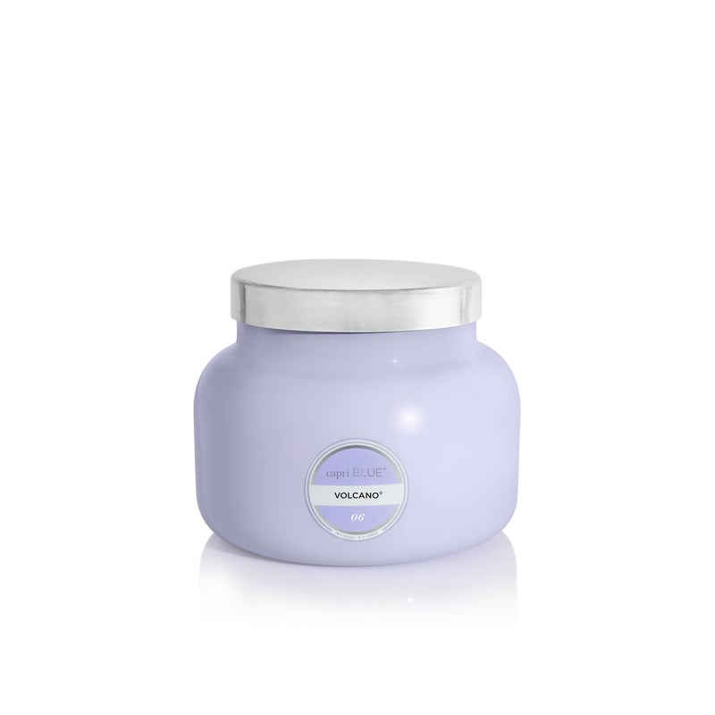Capri Blue Volcano Scented Candles Luxury Glass Jar Candles for Home Scented with Tropical Fruit Sugared Citrus Soy Wax Blend Lavender Colored Jar 19 oz